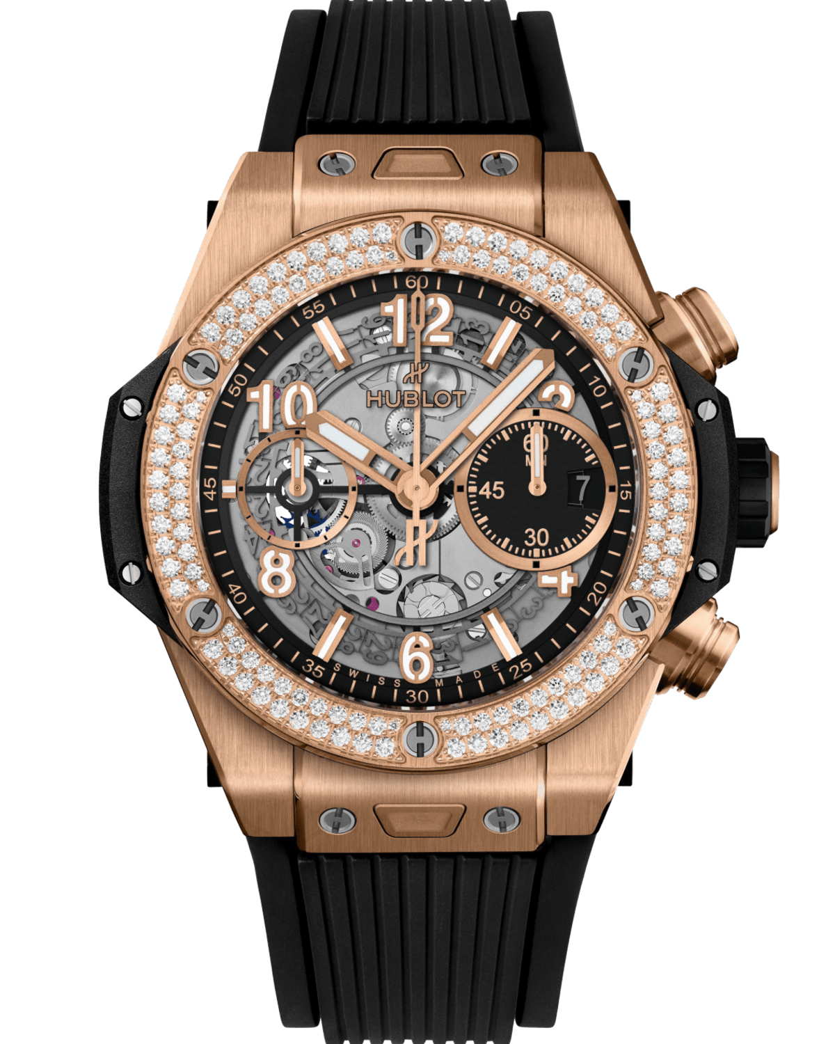 Big Bang Unico Gold Benzel Diamond 42mm - đồng hồ